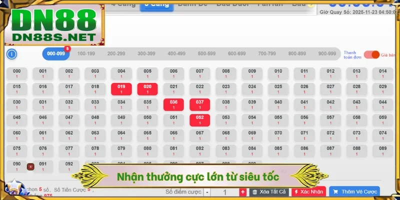 Nhận thưởng cực lớn từ siêu tốc