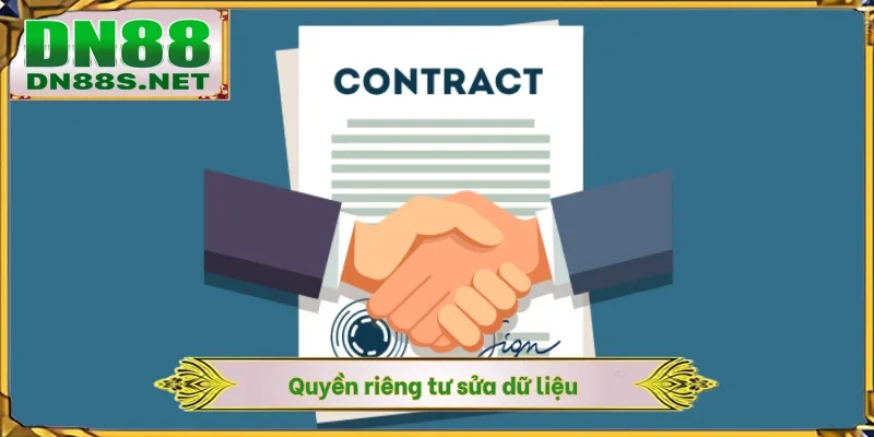 Quyền riêng tư sửa dữ liệu